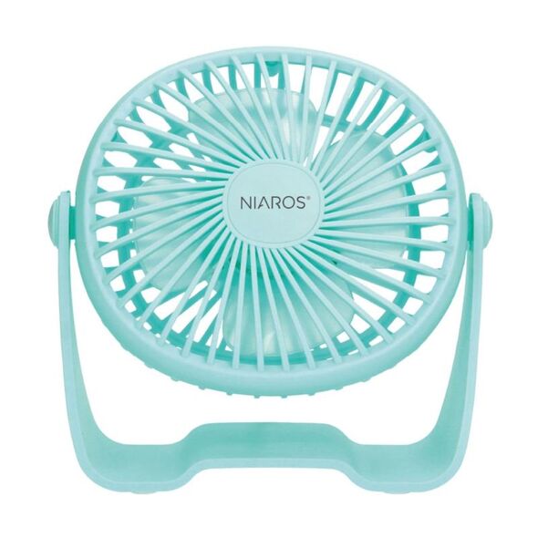 Επιτραπέζιος Ανεμιστήρας Niaros Alua USB 3W Mini Τιρκουάζ 8433373068858 8433373068858 έως και 12 άτοκες δόσεις
