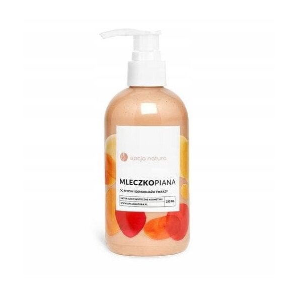 OPCJA NATURA_Mleczkopiana do mycia i demakijażu twarzy 250ml,