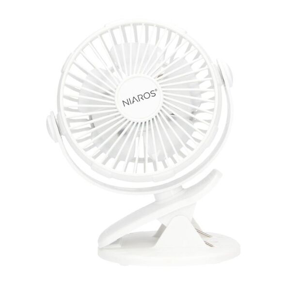 Επιτραπέζιος Ανεμιστήρας Niaros Fune USB 3W Mini Λευκό 8433373068865 8433373068865 έως και 12 άτοκες δόσεις