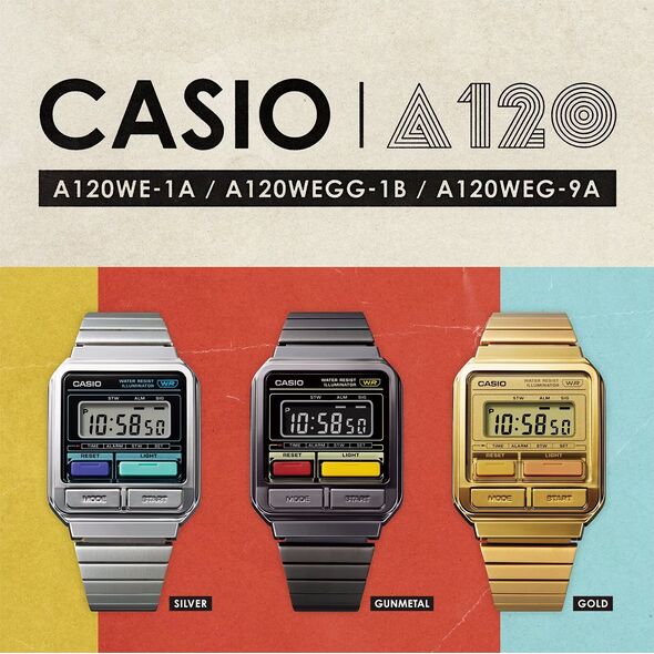 Zegarek Casio Zegarek męski Casio A120WEG-9AEF złoty