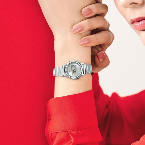 Zegarek Casio Vintage Zegarek damski Casio LA700WE-7AEF srebrny