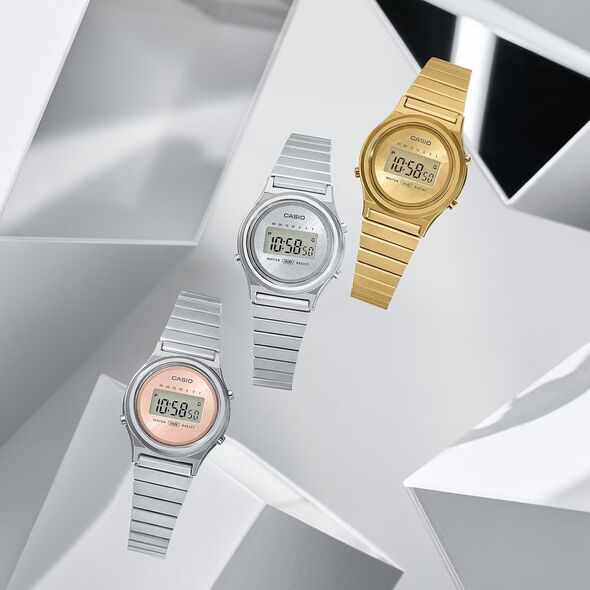 Zegarek Casio Vintage Zegarek damski Casio LA700WE-7AEF srebrny