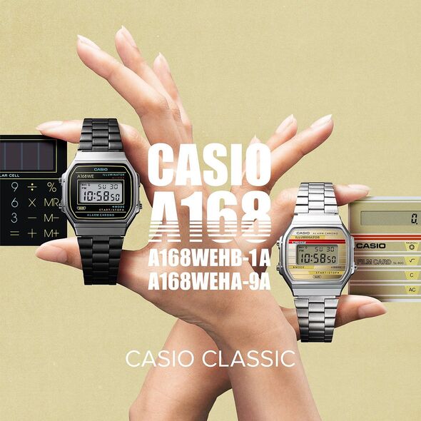 Casio Vintage Zegarek dla dzieci Casio A168WEHB-1AEF czarny