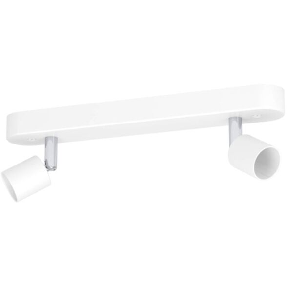 Φωτιστικό Spot EGLO STECCI-E, 2 x GU10, max 2 x 5 W, λευκό/χρώμιο, 30x4.5x7.5cm