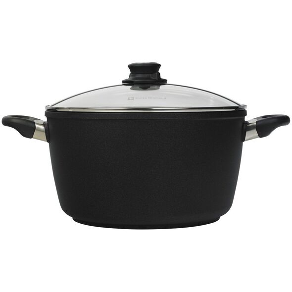 Σουπιέρα με καπάκι 28 cm 8L, επαγωγή Μαύρο Swiss Diamond