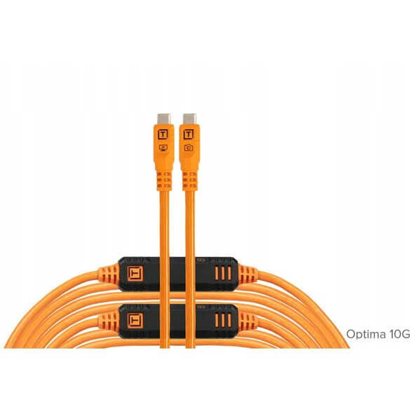 Tether Tools TetherPro USB-C Optima 10G ευθεία πορτοκαλί 9,4m