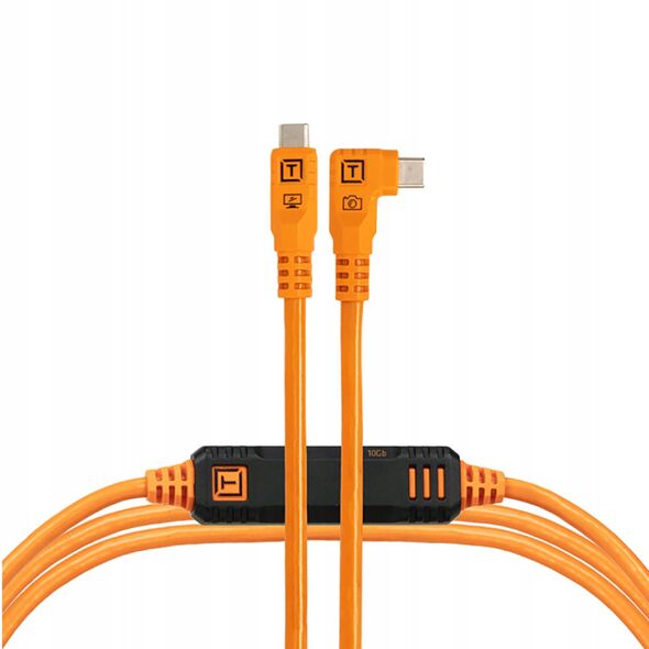 Tether Tools TetherPro USB-C Optima 10G δεξιά πορτοκαλί 4,6μ