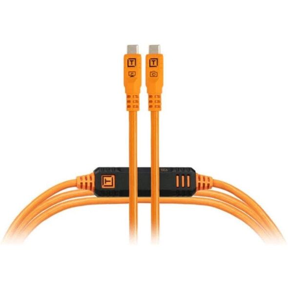 Tether Tools LeverLock&Cable Kit Optima 10G ευθεία πορτοκαλί 4,6m