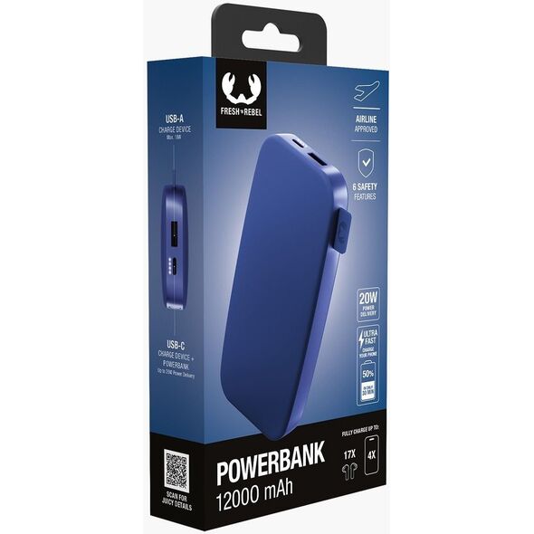 Fresh 'n Rebel 2pb12100tb bank mocy 12000 mAh Niebieski