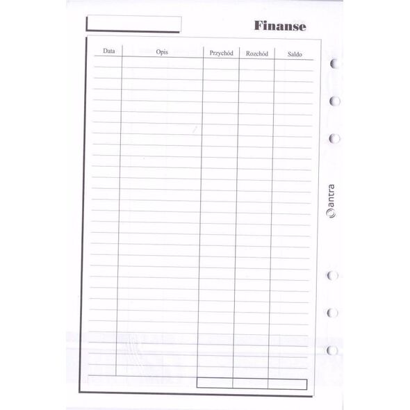 Wkład do organizera A5 Finanse EDUKAMP
