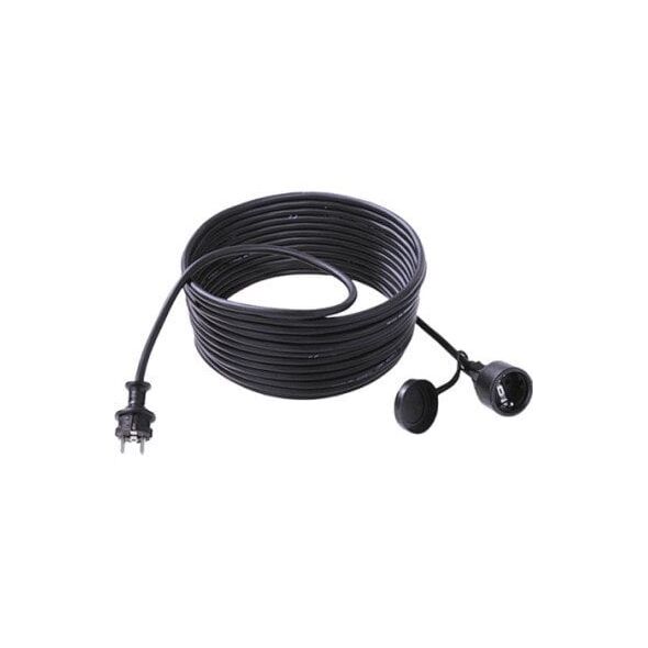 BACHMANN Przedłużacz 3G1,5mm2 czarny, 1m, styk ochronny H07RN-F guma/neopren