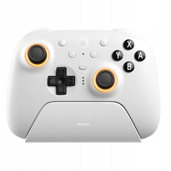 8BitDo Ultimate 2 Wireless BT game controller, PC/Switch, white