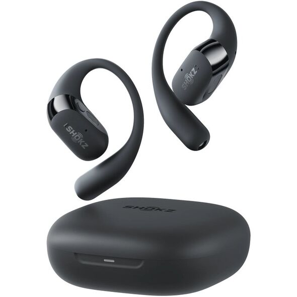 SHOKZ OpenFit 2 wireless earbud headphones, black