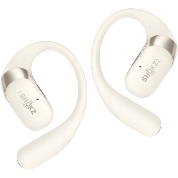 SHOKZ OpenFit 2 wireless earbud headphones, beige