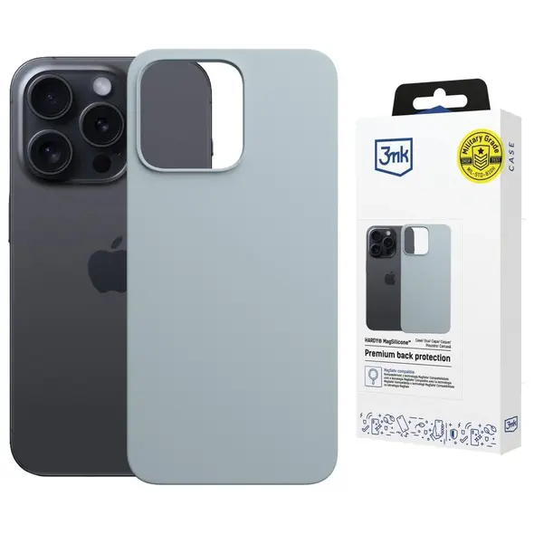 Etui 3MK Hardy MagSilicone do Apple iPhone 13 Pro Max niebieski