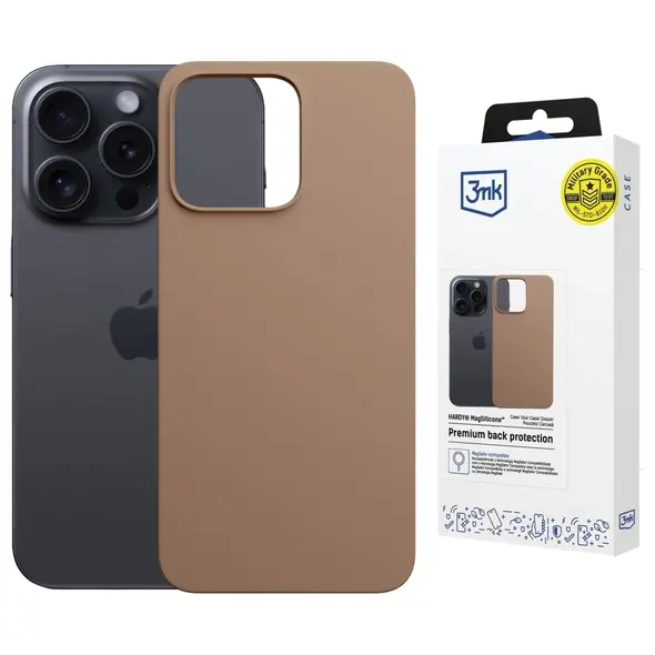 Etui 3MK Hardy MagSilicone do Apple iPhone 14 Pro złoty