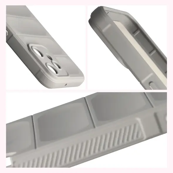 Pancerne etui Bizon Case Tur do Nothing CMF Phone 2 Pro jasnoszare