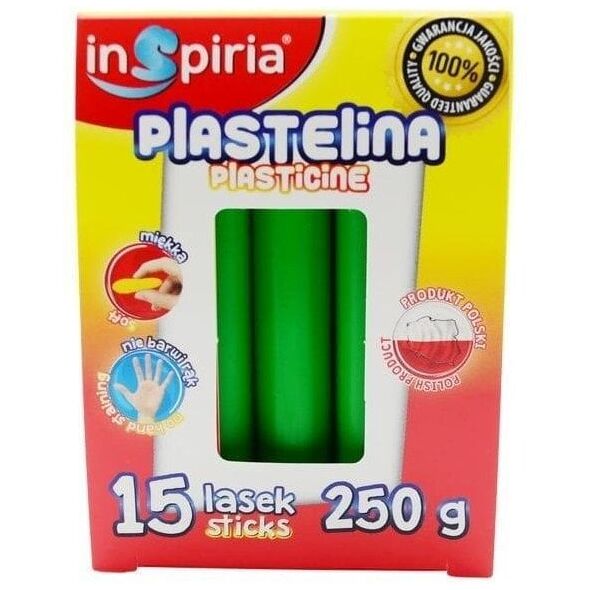 Πλαστελίνη πράσινη 15 μπαστούνια 250g
