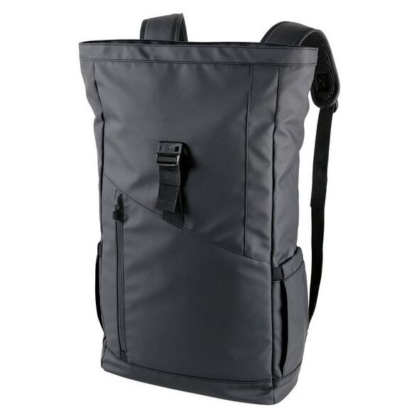 TROIKA Roll Top Rucksack TROIKA BLACK ROLL TOP