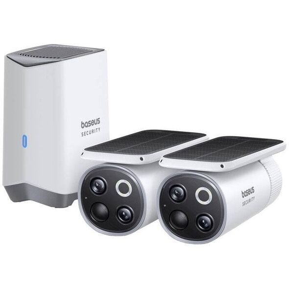 Εξωτερική κάμερα Baseus S1 Pro 3K Dual (λευκή)
