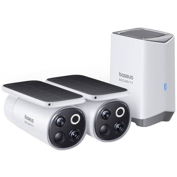 Εξωτερική κάμερα Baseus S1 Pro 3K Dual (λευκή)