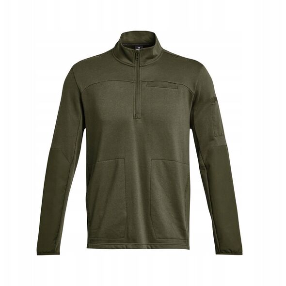 Φούτερ με φερμουάρ 1/2 Under Armour Tac Rival Job Fleece - marine green/marine green