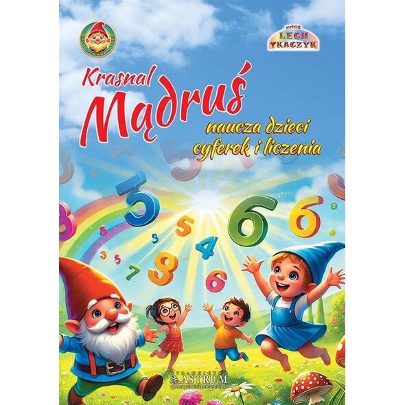 Krasnal Mądruś naucza dzieci cyferek i liczenia BR EDUKAMP
