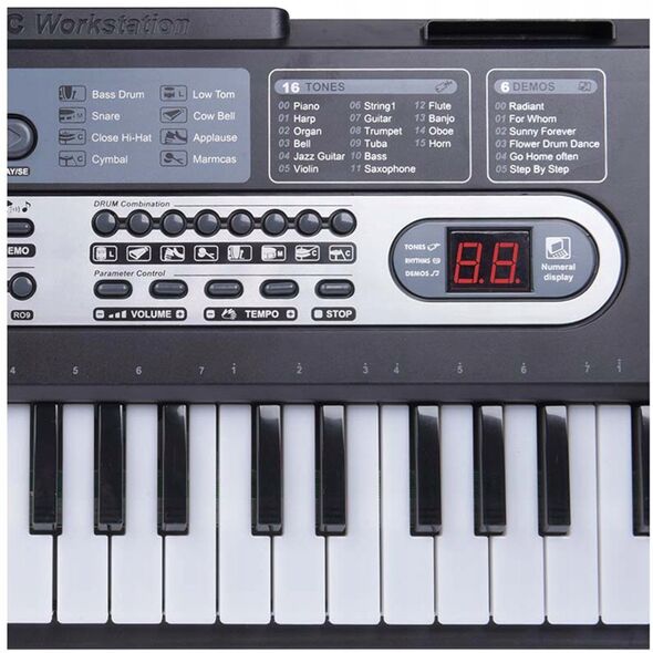SUPRIMO 6119 KEYBOARD klawisze organy z mikrofonem