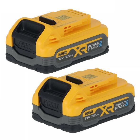 DEWALT ΜΠΑΤΑΡΙΑ 18V 3,5Ah POWERSTACK DCBP318S2 2τμχ.