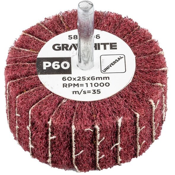 Λειαντικός τροχός με άξονα 60 x 25 x 6 mm, P60