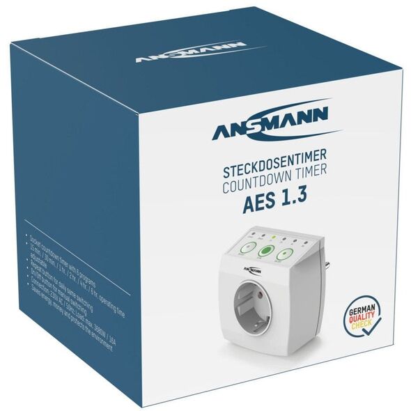 Προγραμματιζόμενη πρίζα Ansmann AES13 λευκή 230V