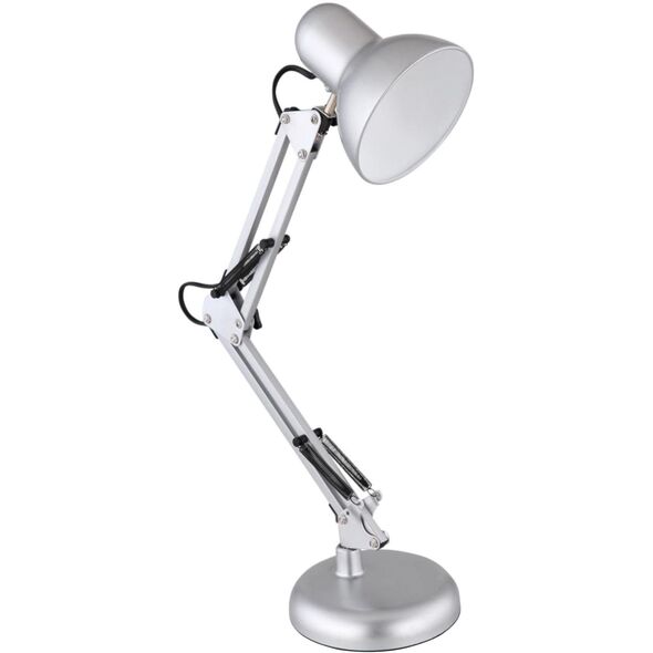 Επιτραπέζιο φωτιστικό Realpower RealPower Retro Schreibtischlampe SL-70, ασημί μέταλλο