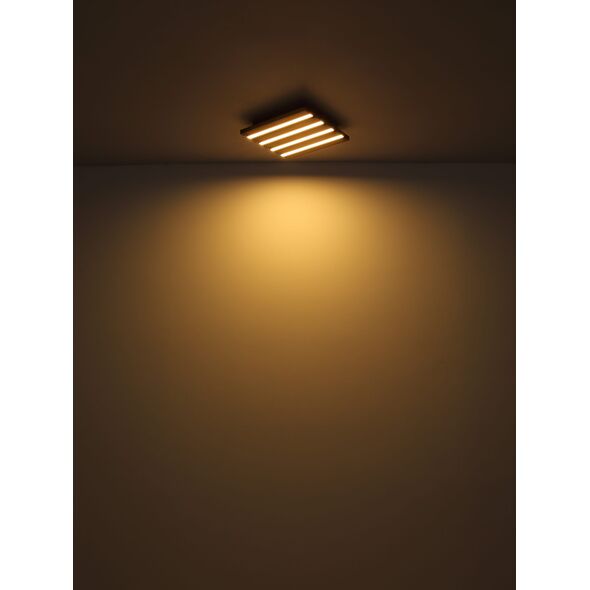 Φωτιστικό οροφής LED GLOBO HAYDEN, 30W, 3000K, 3100lm, ξύλο/μαύρο χρώμα 80 x 20 x 5 cm