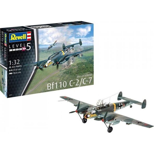 Revell Model plastikowy Messerschmitt BF-110-C7