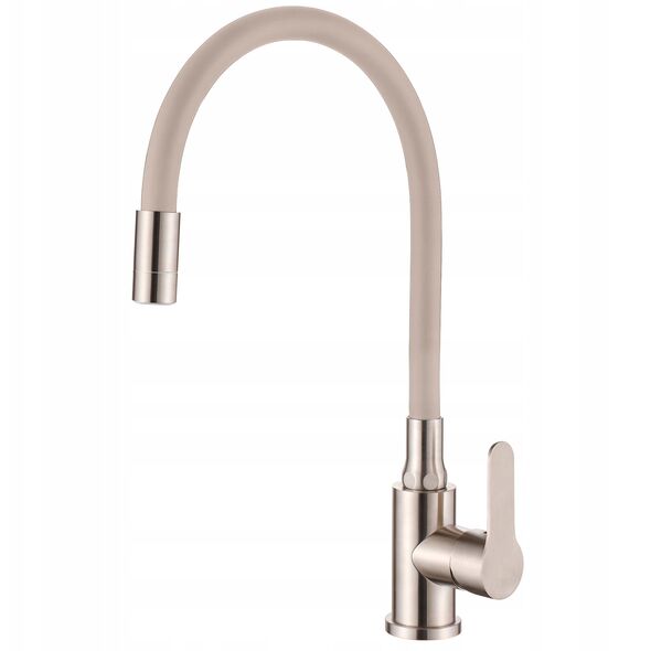 Μπαταρία κουζίνας Invena Ksanti Inox, inox/μπεζ BZ-37-I03-L