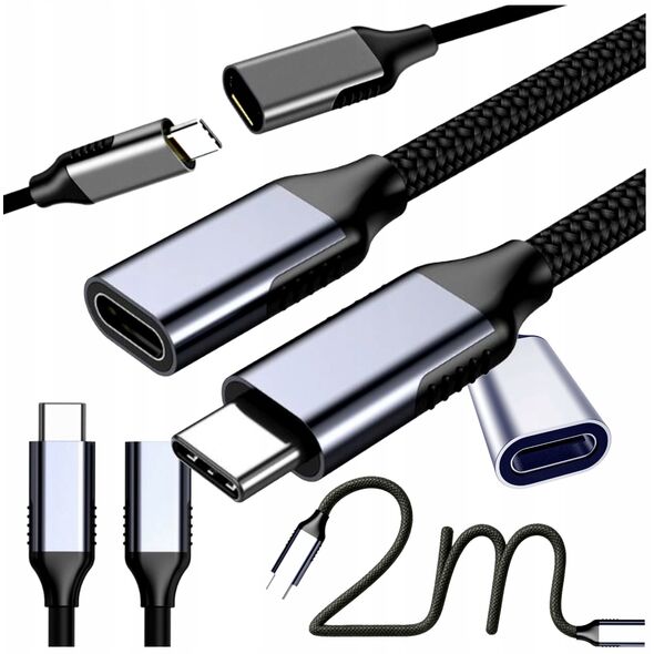 Καλώδιο USB C αρσενικό-θηλυκό σε USB-C 3.1 GEN2 φόρτιση 4K@60Hz | 2m