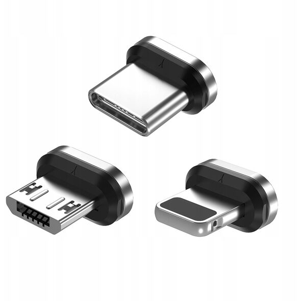 Μαγνητικό καλώδιο USB C USB-C Lightning micro-USB 3 σε 2 γρήγορη φόρτιση | 3m