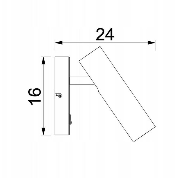 Luminex Axion 256 απλίκα τοίχου σποτ 1x8W GU10 μπεζ/χρυσό