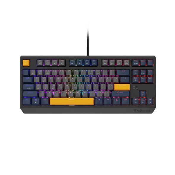 Genesis Gaming Keyboard Thor 230 Tkl Naval Blue Negative US RGB Mechanical Outemu Panda (NKG-2164) (GNSNKG-2164) έως 12 άτοκες Δόσεις