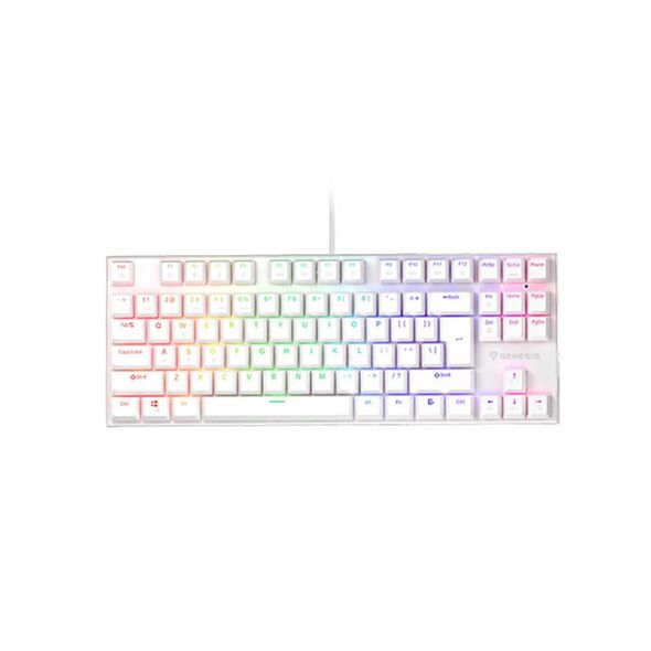 Genesis Gaming Keyboard Thor 303 Tkl White US  Mechanical RGB, Brown Switch, Hot Swap (NKG-1862) (GNSNKG-1862) έως 12 άτοκες Δόσεις