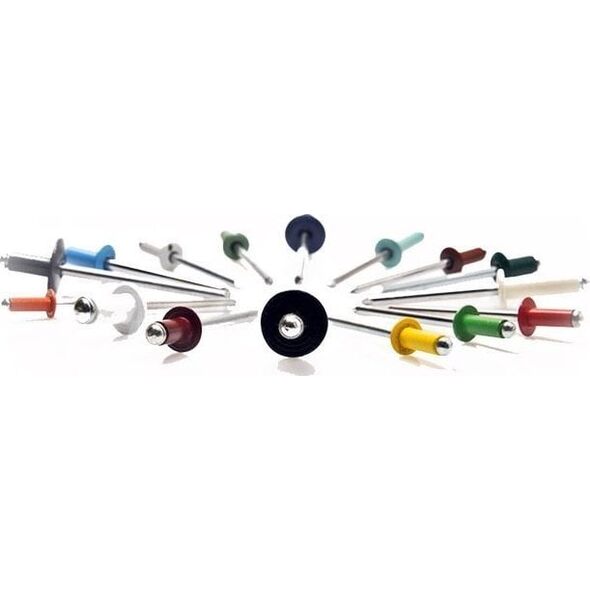 UN NIT ZRYWALNY ALUMINIOWO-STALOWY 4.0*8MM RAL 9001 (10 STO)