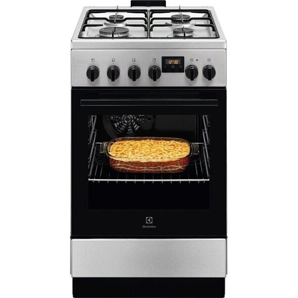 Electrolux 500 SurroundCook 57 L πλάτος 50 cm ανοξείδωτο ατσάλι - Ηλεκτρική κουζίνα με εστία αερίου