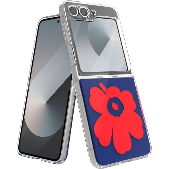 Samsung x Marimekko Διπλή Θήκη, Samsung Galaxy Z Flip6, μπλε/κόκκινο