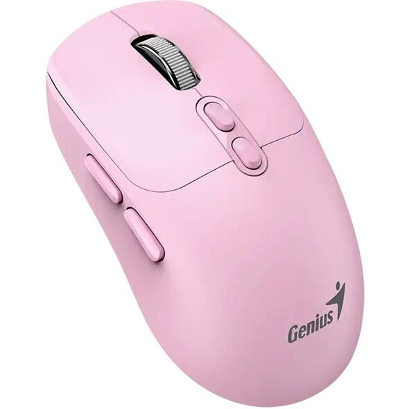 GENIUS ποντίκι NX-8080S BT/ διπλό Bluetooth + 2,4GHz/ 1600 dpi/ Copilot/ ασύρματο/ αθόρυβο/ ροζ