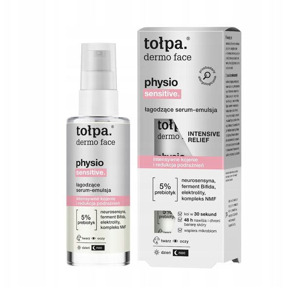 TOŁPA Dermo Face Physio Καταπραϋντικός ορός - γαλάκτωμα προσώπου 45 ml