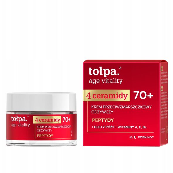 TOŁPA Age Vitality Αντιρυτιδική κρέμα θρέψης 70+ 50 ml