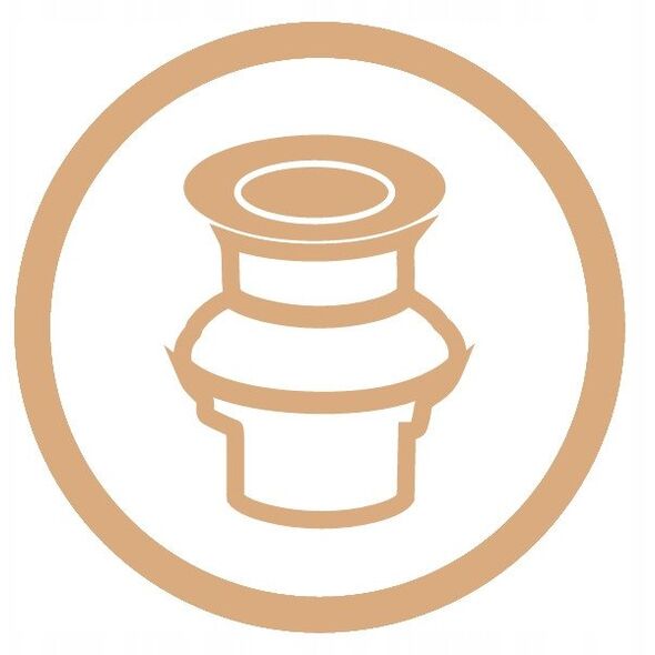 Invena μπαταρία νιπτήρα υψηλή Neri Plus, χαλκός BU-P1-W14-L