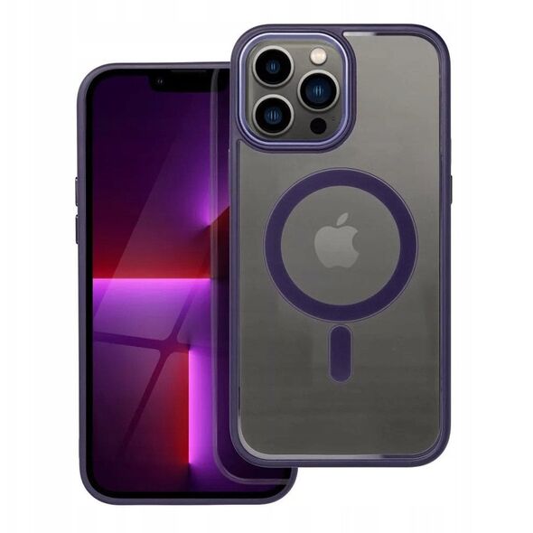 Θήκη COLOR EDGE MAG COVER συμβατή με MagSafe για IPHONE 13 Pro Max μωβ