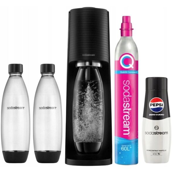 Μηχανή SodaStream Terra Black 2 Μπουκάλια + Pepsi MAX