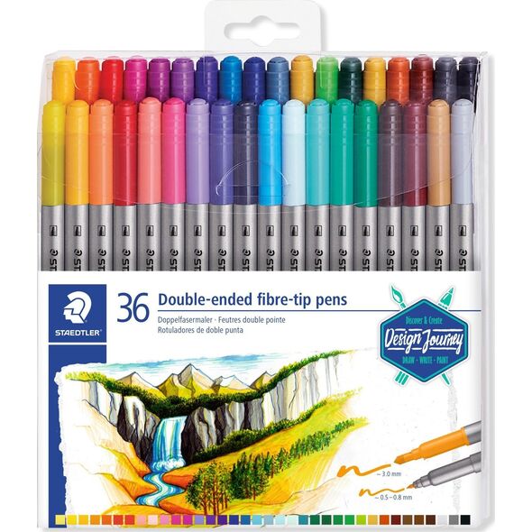 Staedtler Pisaki dwustronne Staedtler 36 kolorów